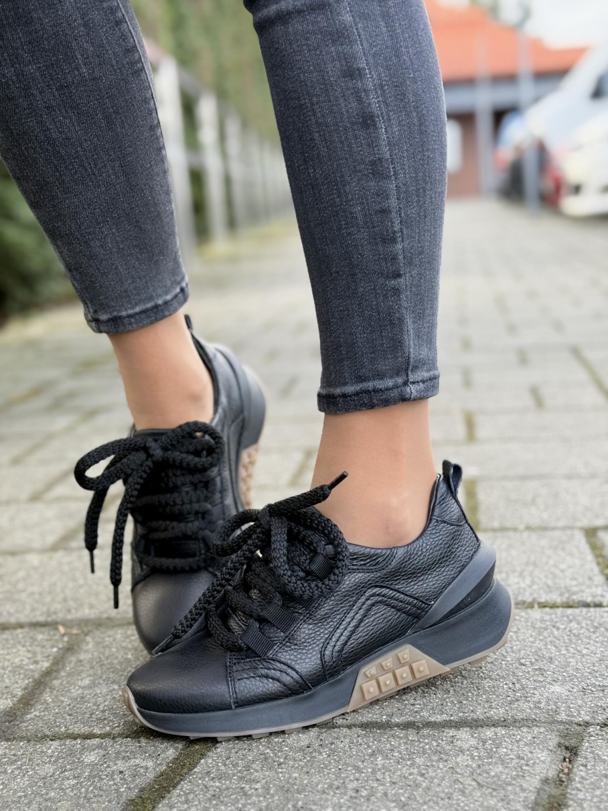 Sneakersy OLEKSY ze skóry Polskiej produkcji