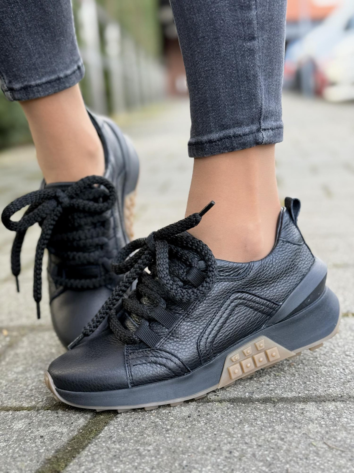 Sneakersy OLEKSY ze skóry Polskiej produkcji