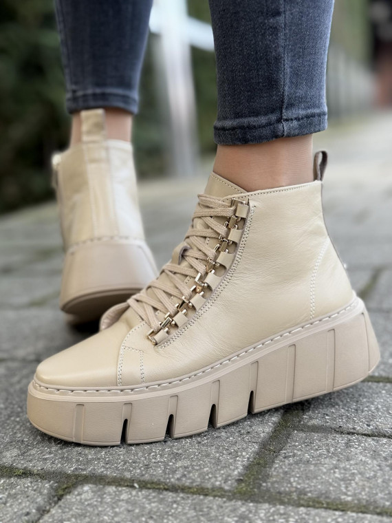 Sneakersy OLEKSY ze skóry Polskiej produkcji