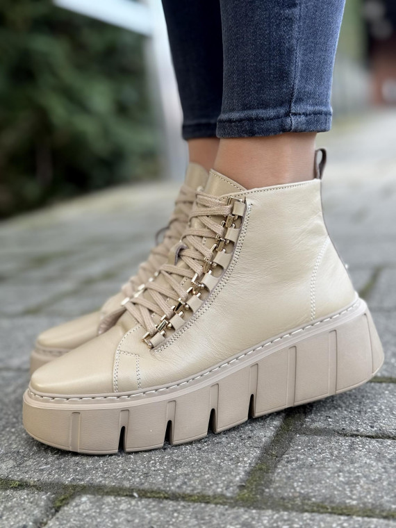 Sneakersy OLEKSY ze skóry Polskiej produkcji