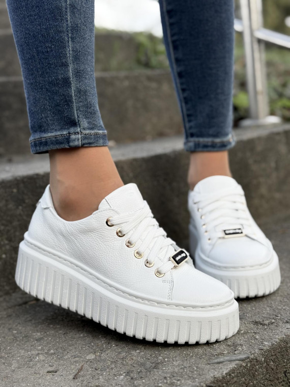 Sneakersy OLEKSY ze skóry Polskiej produkcji