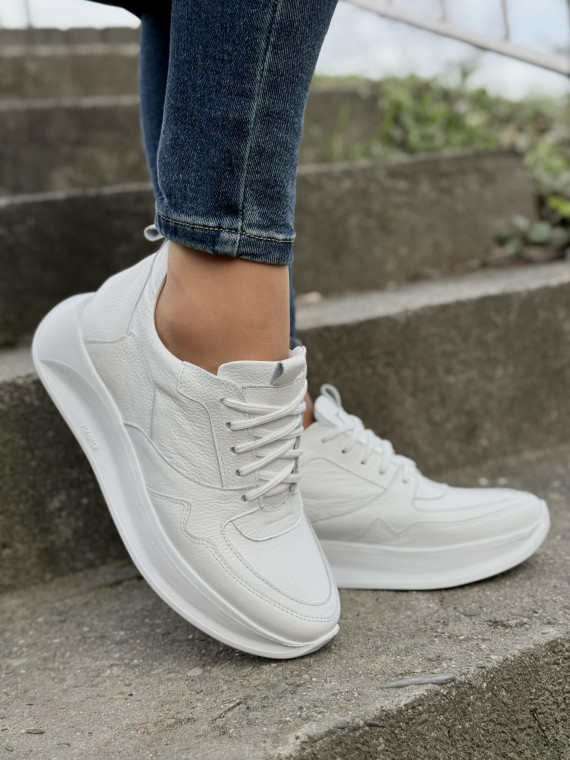 Sneakersy OLEKSY ze skóry Polskiej produkcji