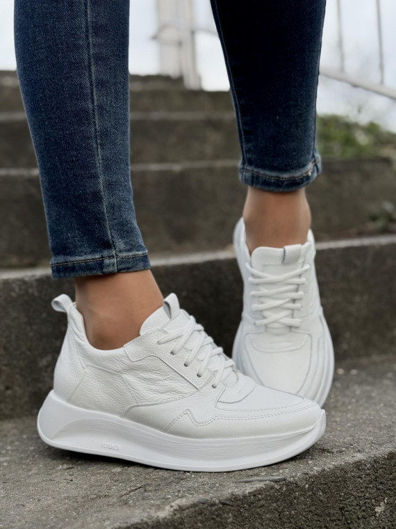 Sneakersy OLEKSY ze skóry Polskiej produkcji