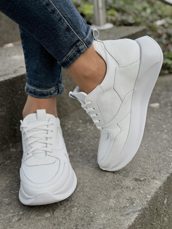 Sneakersy OLEKSY ze skóry Polskiej produkcji