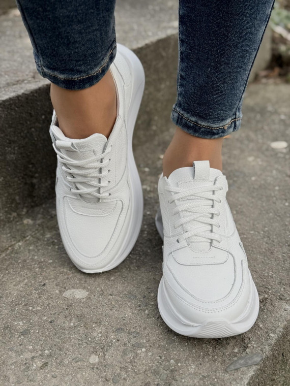 Sneakersy OLEKSY ze skóry Polskiej produkcji