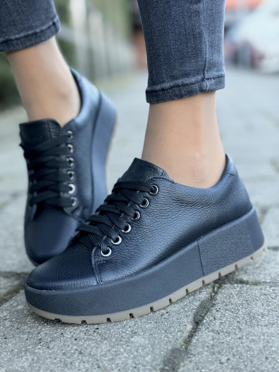 Sneakersy OLEKSY ze skóry Polskiej produkcji