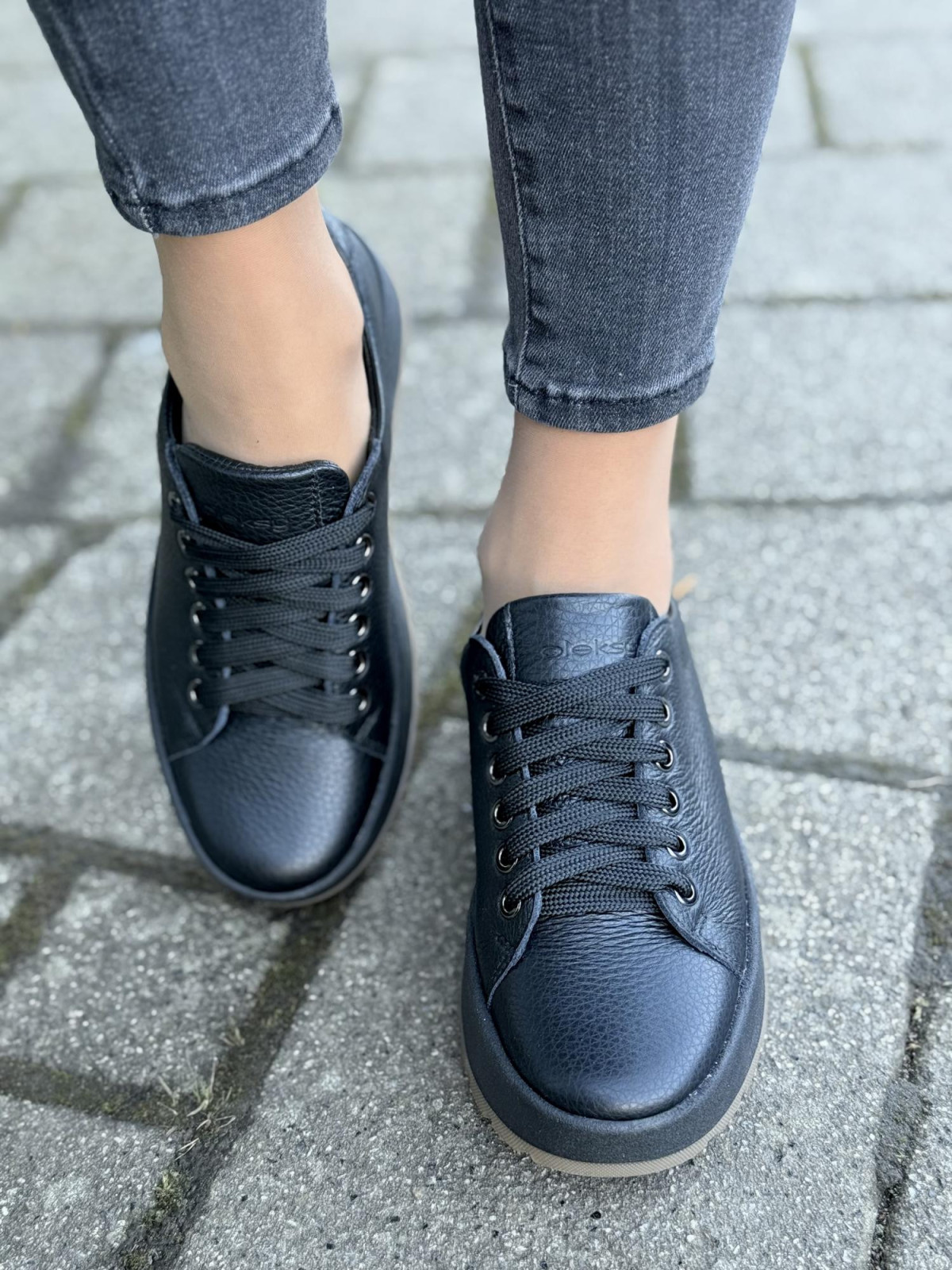 Sneakersy OLEKSY ze skóry Polskiej produkcji