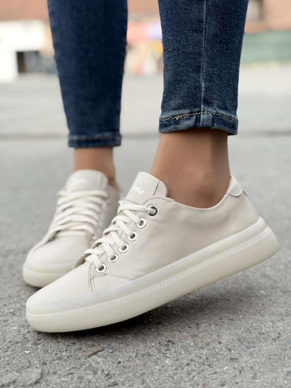 Sneakersy OLEKSY ze skóry Polskiej produkcji