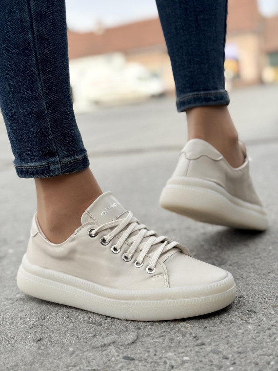 Sneakersy OLEKSY ze skóry Polskiej produkcji