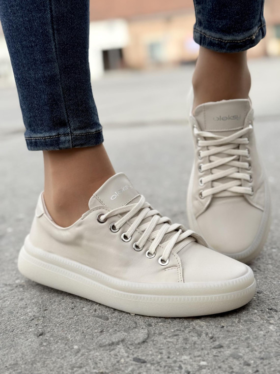 Sneakersy OLEKSY ze skóry Polskiej produkcji