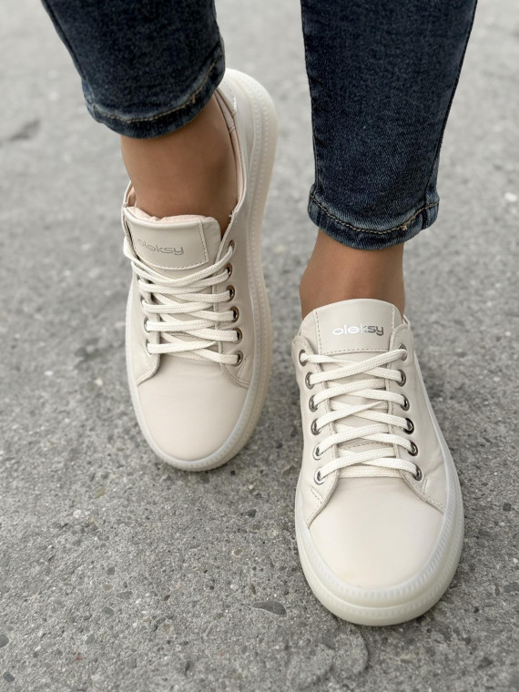 Sneakersy OLEKSY ze skóry Polskiej produkcji