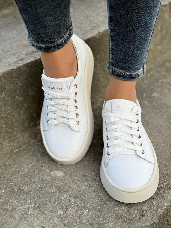 Sneakersy OLEKSY ze skóry Polskiej produkcji