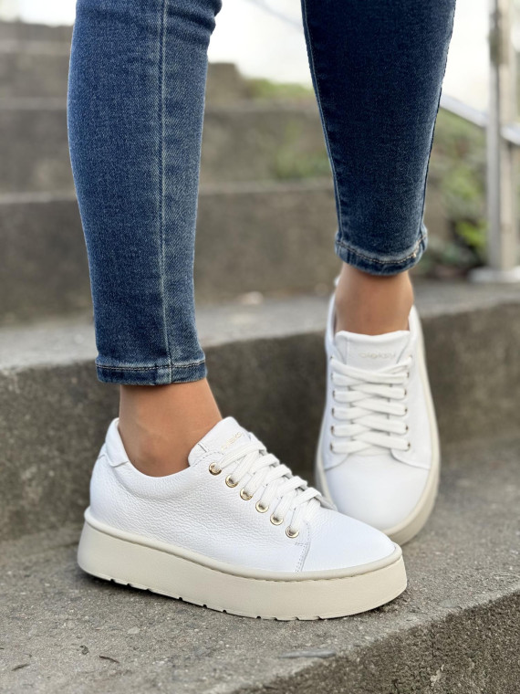 Sneakersy OLEKSY ze skóry Polskiej produkcji