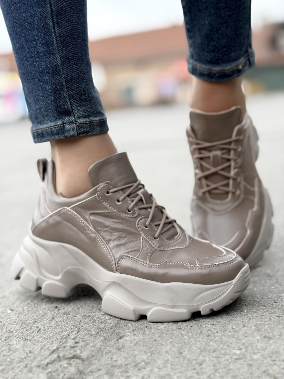 Sneakersy OLEKSY ze skóry Polskiej produkcji