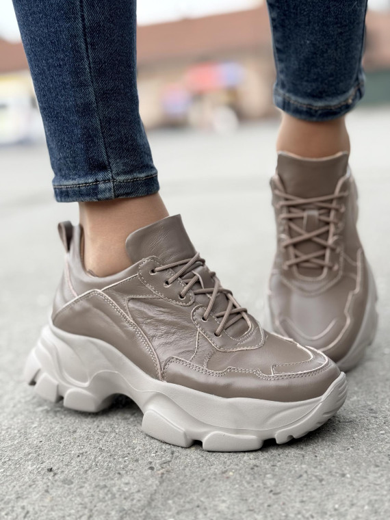 Sneakersy OLEKSY ze skóry Polskiej produkcji