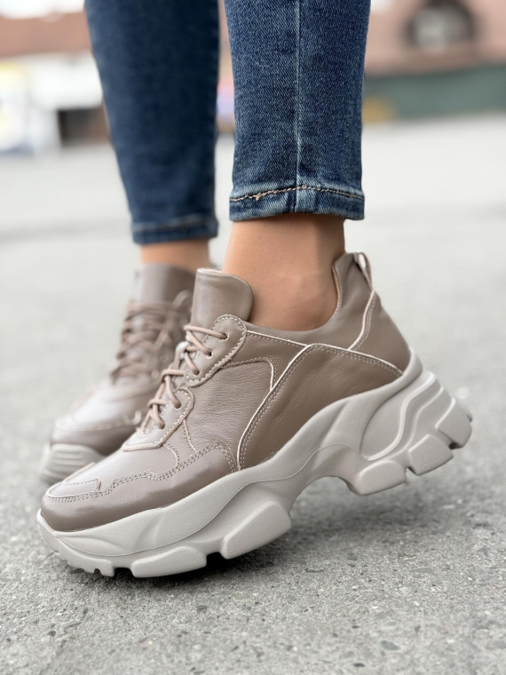 Sneakersy OLEKSY ze skóry Polskiej produkcji