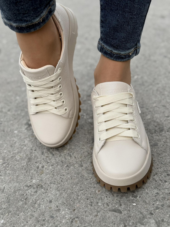 Sneakersy OLEKSY ze skóry Polskiej produkcji