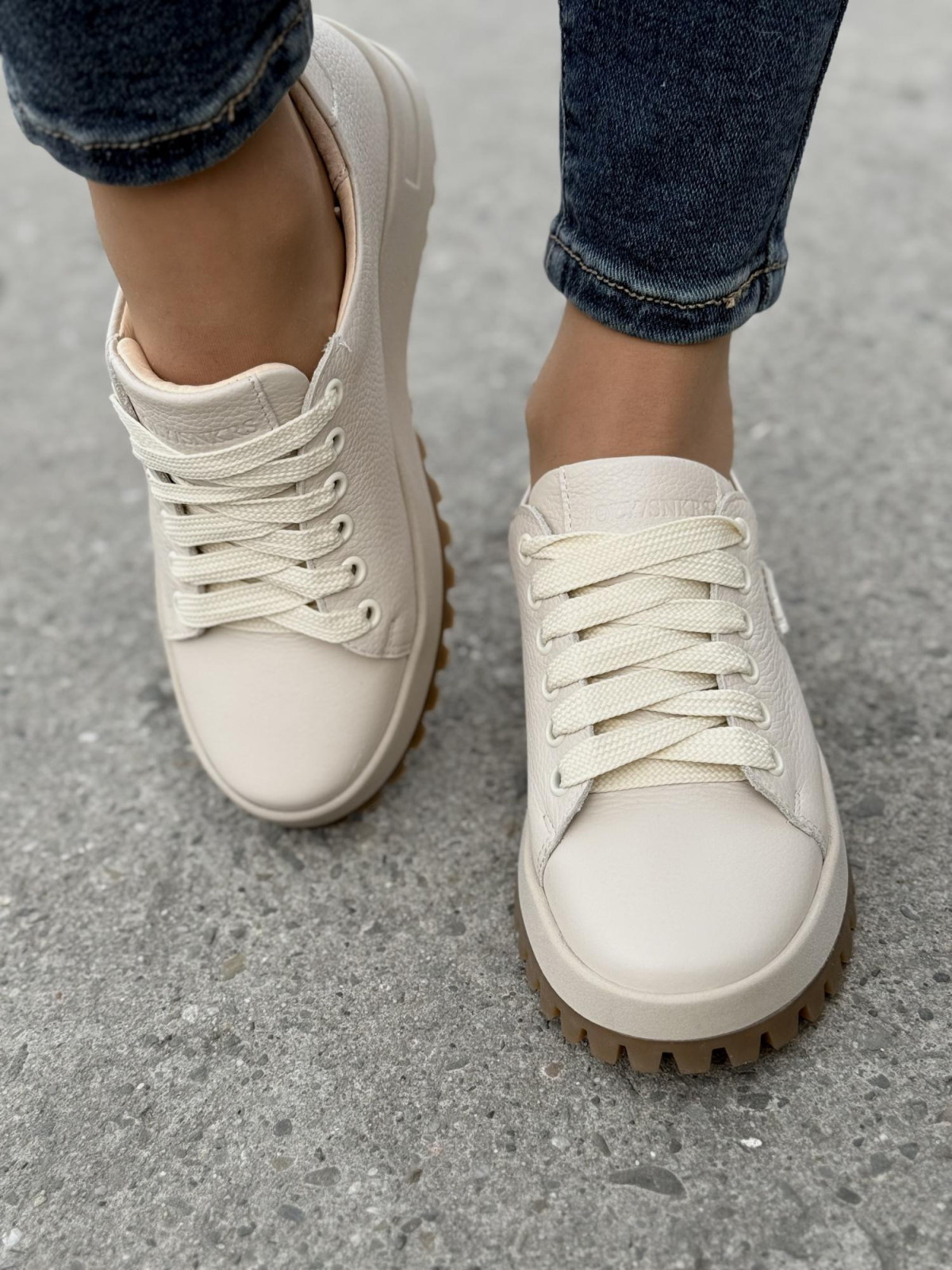 Sneakersy OLEKSY ze skóry Polskiej produkcji