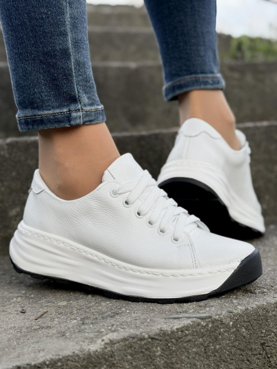 Sneakersy OLEKSY ze skóry Polskiej produkcji