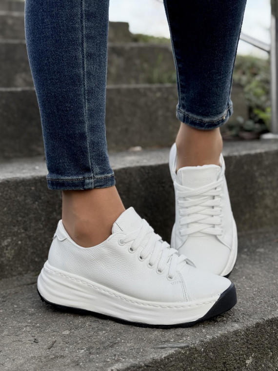 Sneakersy OLEKSY ze skóry Polskiej produkcji