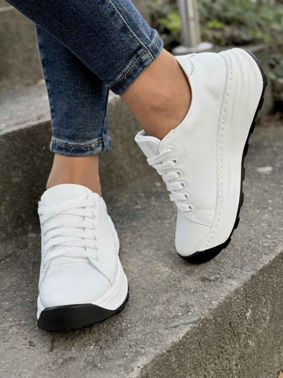 Sneakersy OLEKSY ze skóry Polskiej produkcji