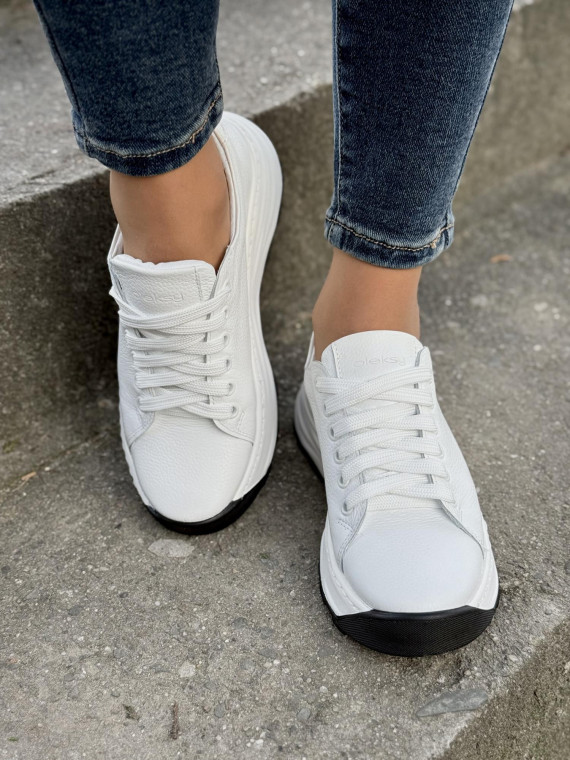 Sneakersy OLEKSY ze skóry Polskiej produkcji