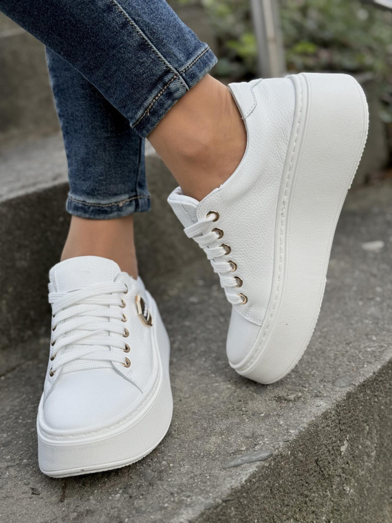 Sneakersy OLEKSY ze skóry Polskiej produkcji