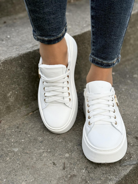 Sneakersy OLEKSY ze skóry Polskiej produkcji