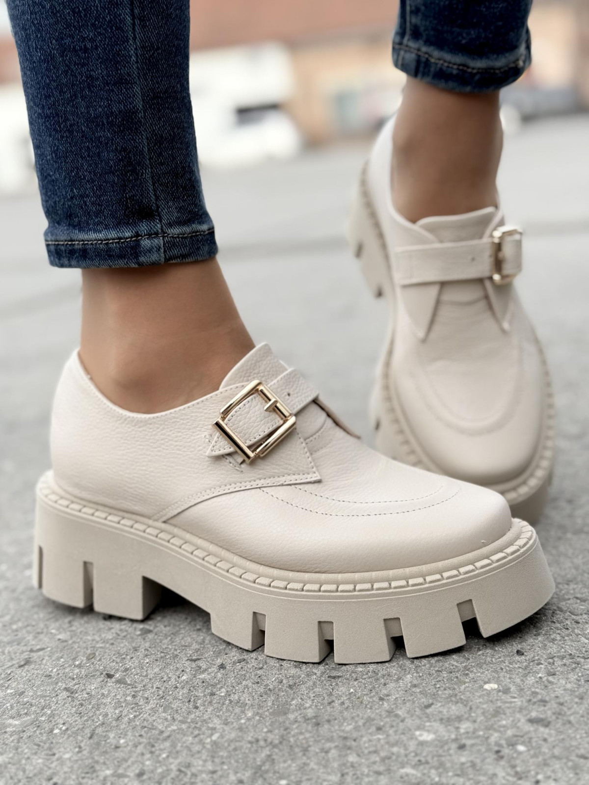 Półbuty ze skóry naturalnej OLEKSY Polskiej produkcji