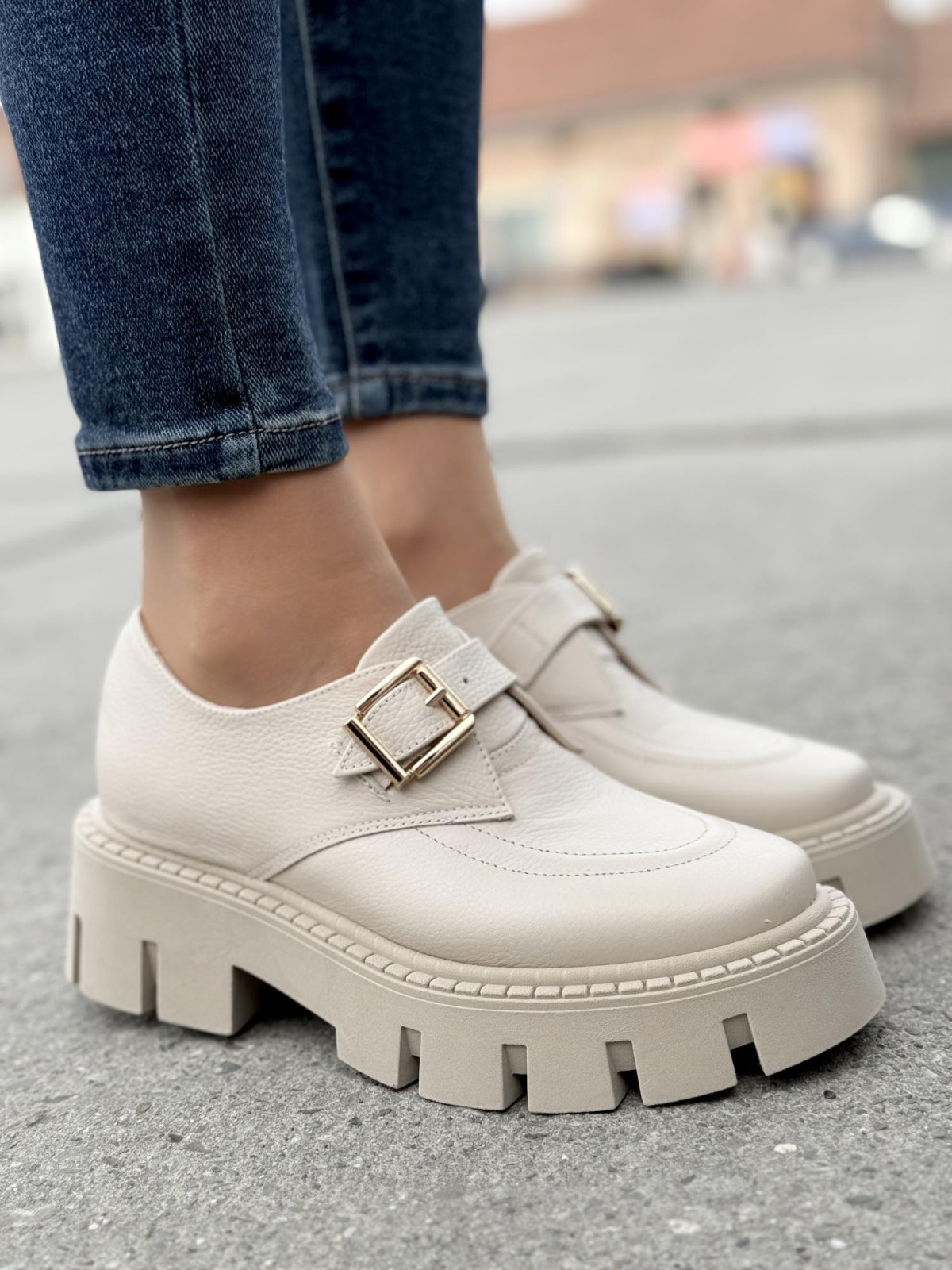 Półbuty ze skóry naturalnej OLEKSY Polskiej produkcji