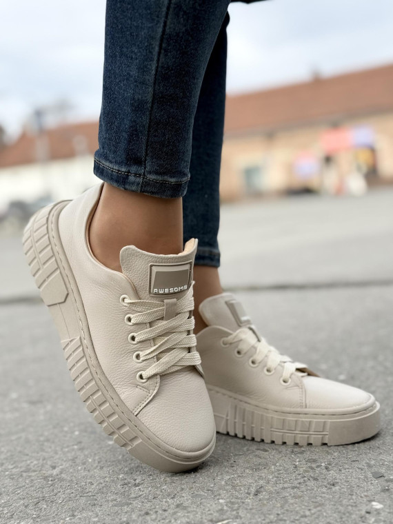 Sneakersy OLEKSY ze skóry Polskiej produkcji