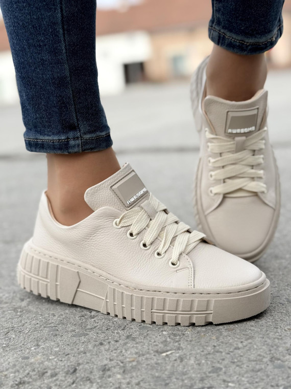 Sneakersy OLEKSY ze skóry Polskiej produkcji