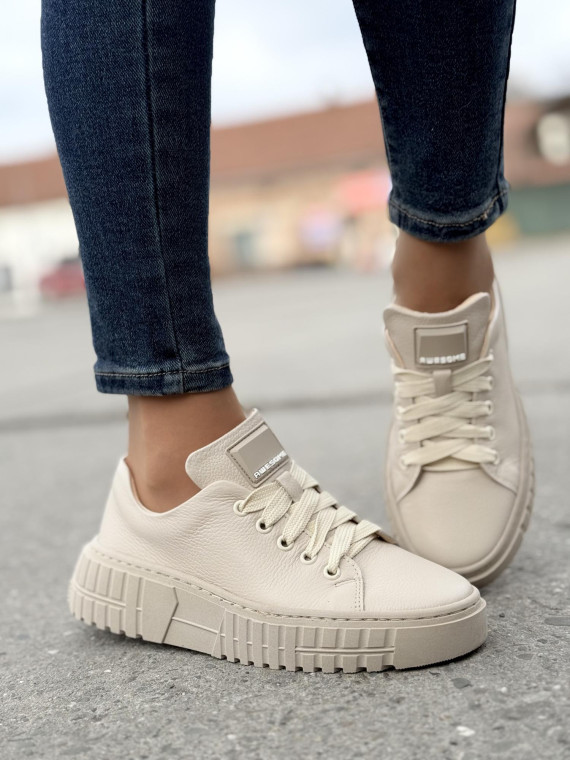 Sneakersy OLEKSY ze skóry Polskiej produkcji