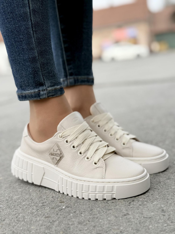 Sneakersy OLEKSY ze skóry Polskiej produkcji