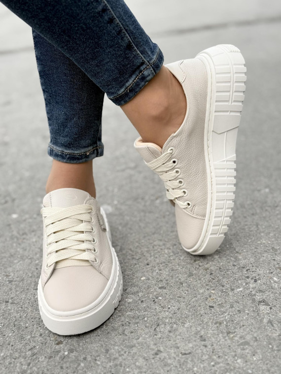 Sneakersy OLEKSY ze skóry Polskiej produkcji