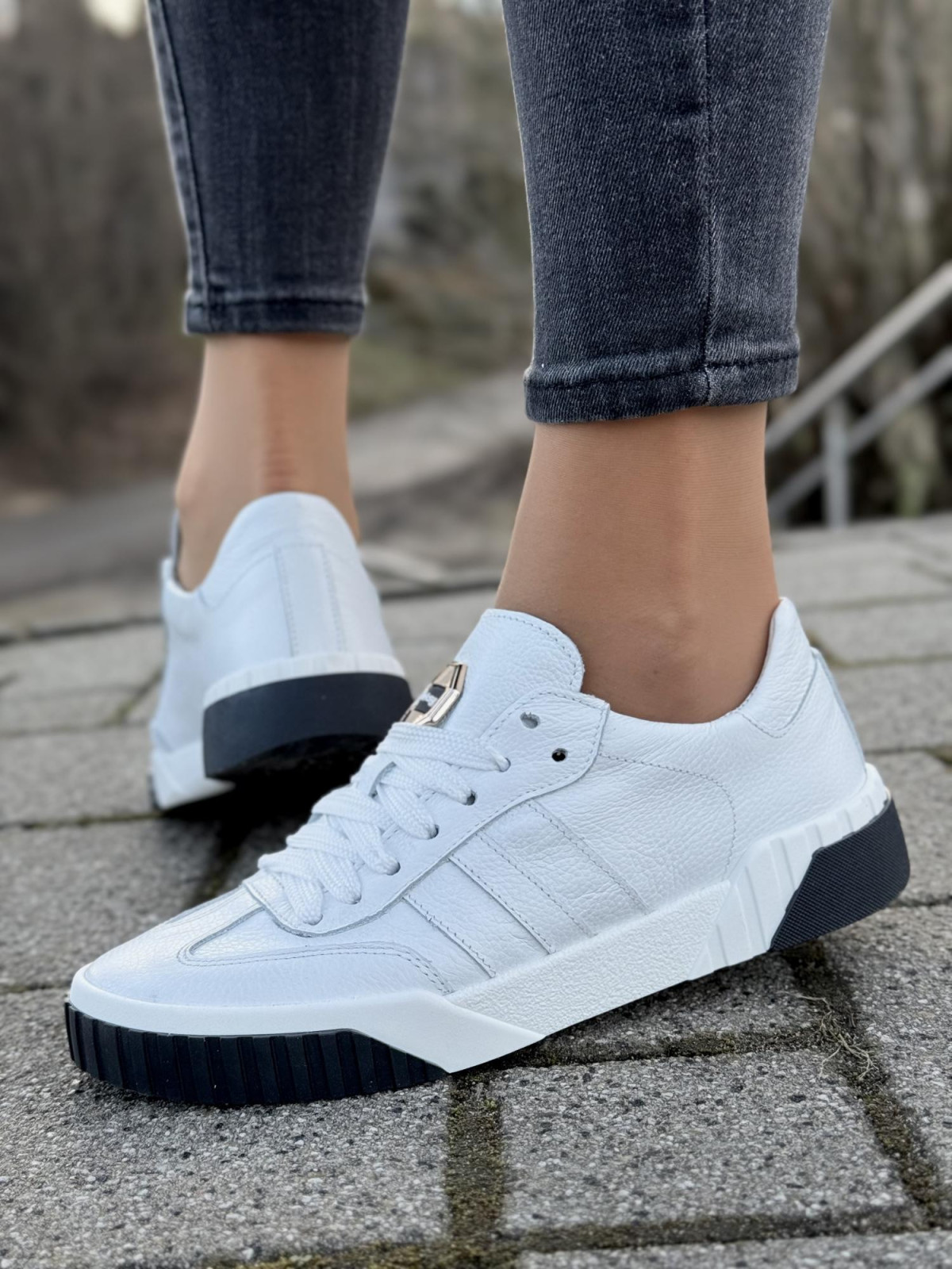 Sneakersy OLEKSY ze skóry Polskiej produkcji