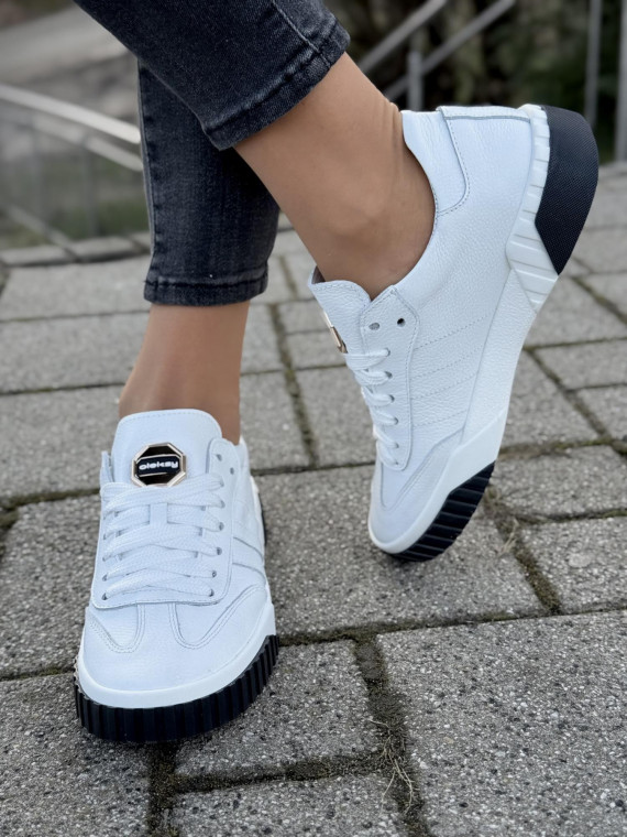 Sneakersy OLEKSY ze skóry Polskiej produkcji