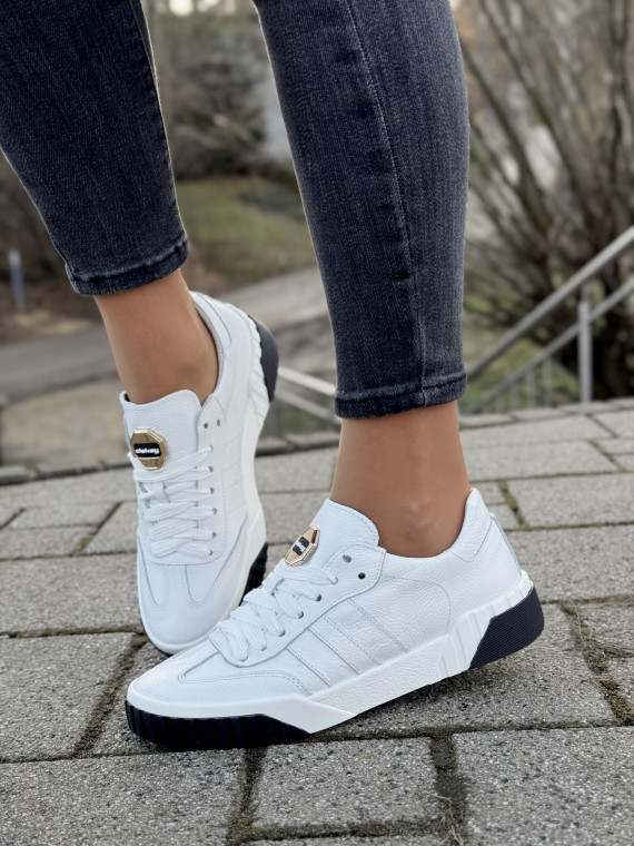 Sneakersy OLEKSY ze skóry Polskiej produkcji