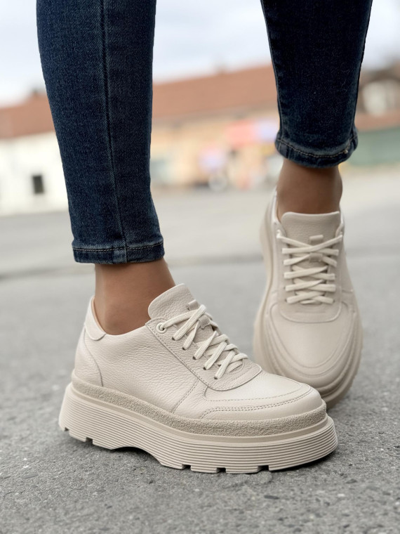 Sneakersy OLEKSY ze skóry Polskiej produkcji