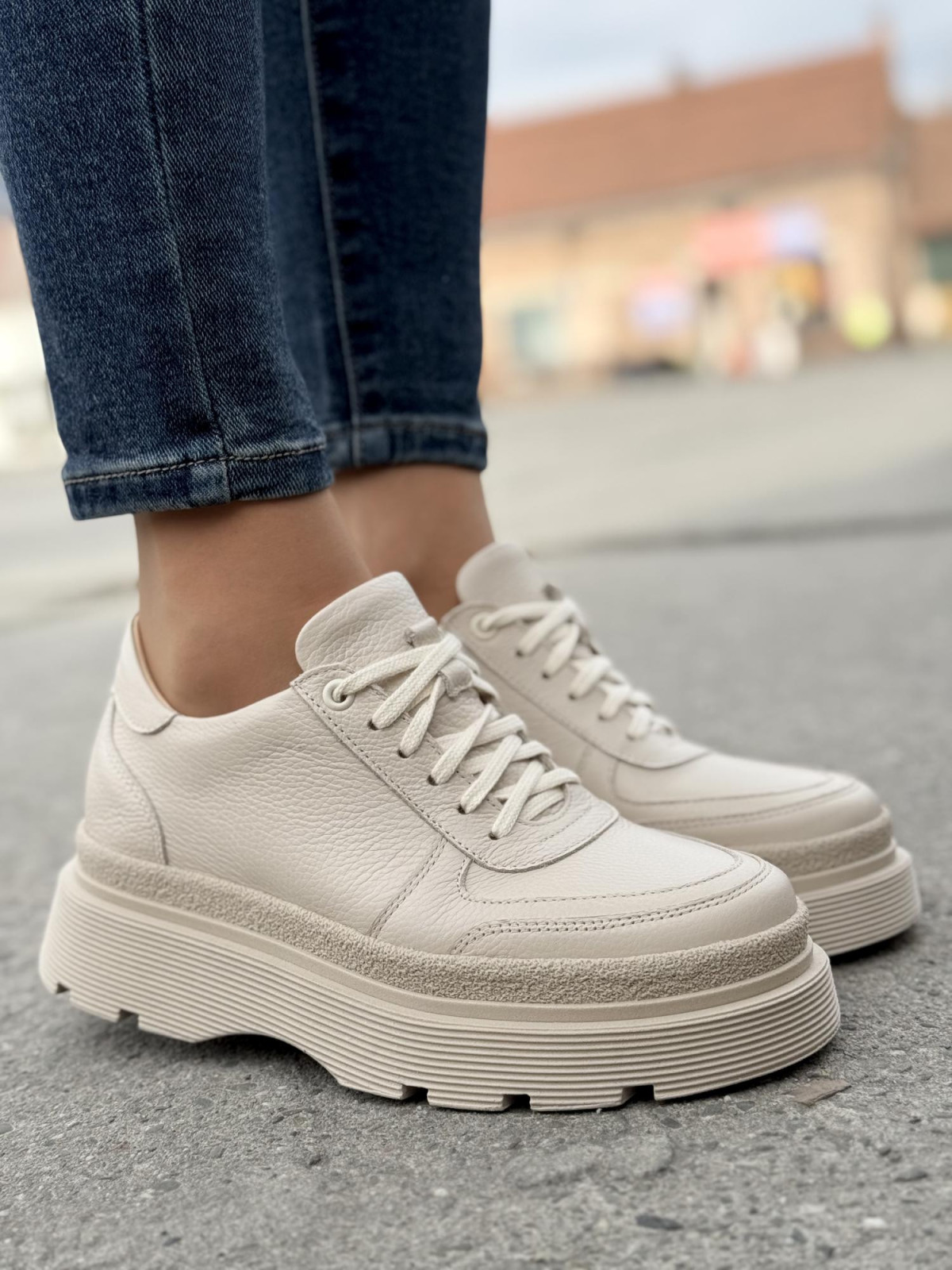 Sneakersy OLEKSY ze skóry Polskiej produkcji