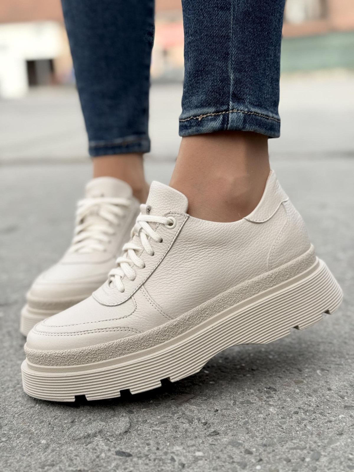 Sneakersy OLEKSY ze skóry Polskiej produkcji