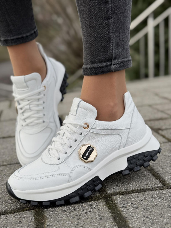 Sneakersy OLEKSY ze skóry Polskiej produkcji