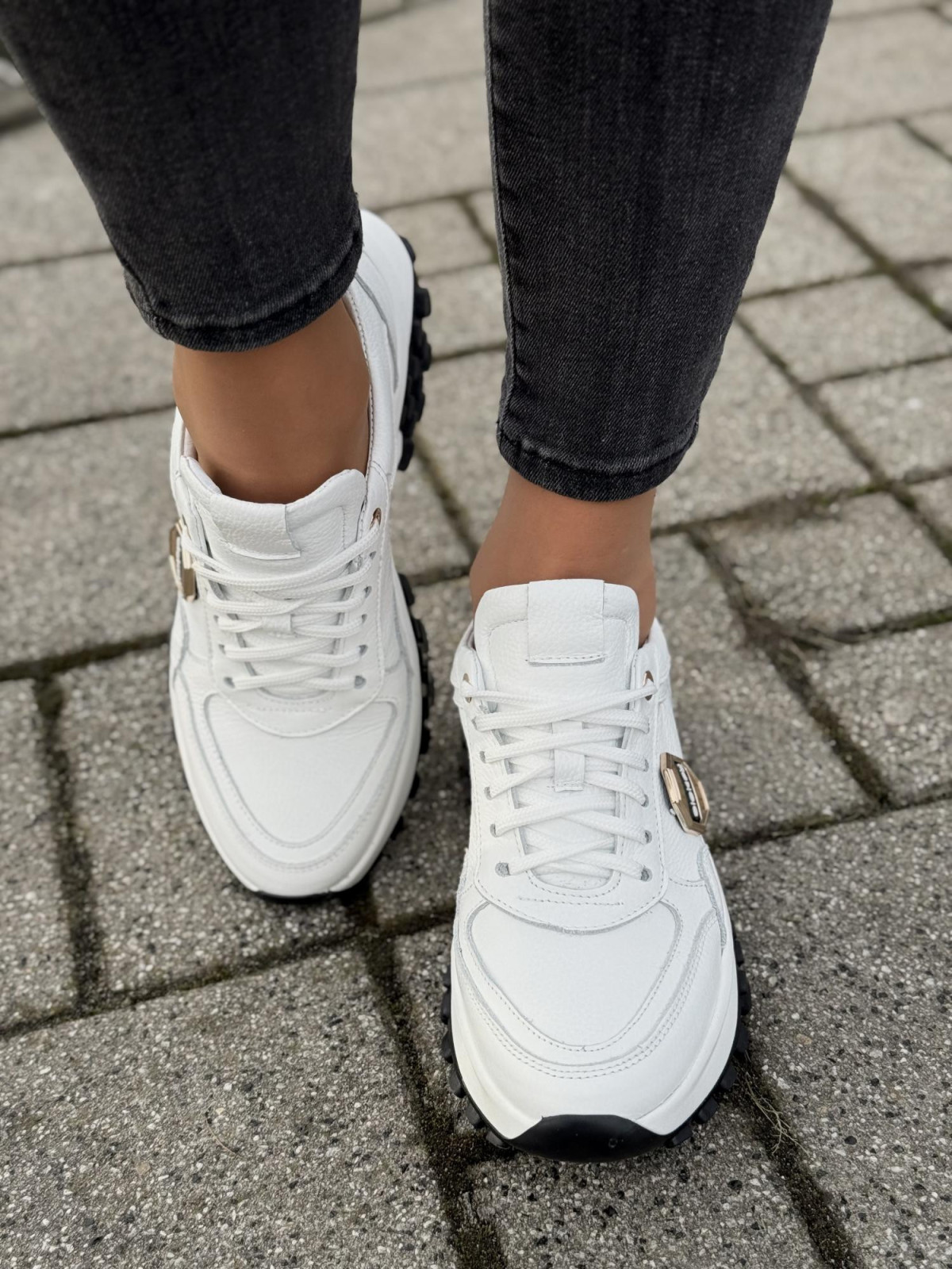 Sneakersy OLEKSY ze skóry Polskiej produkcji