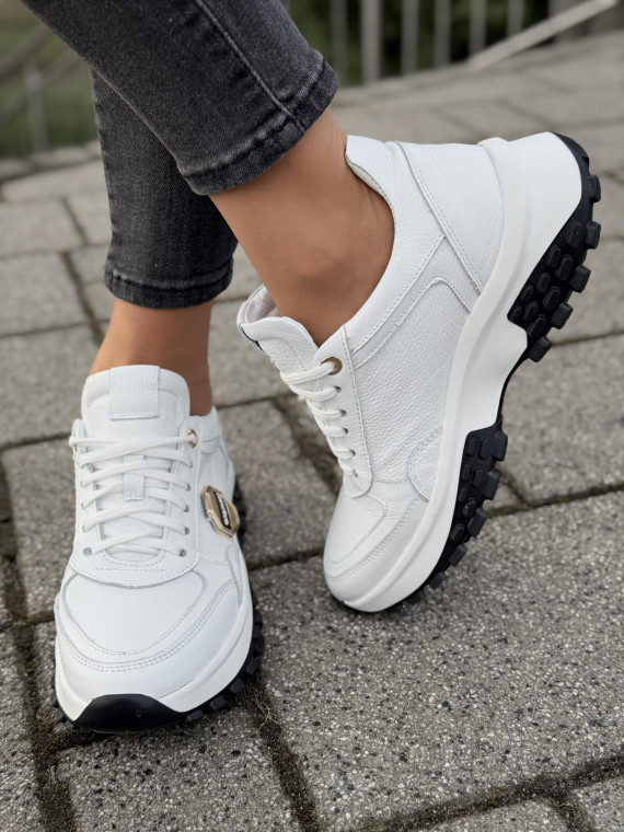 Sneakersy OLEKSY ze skóry Polskiej produkcji