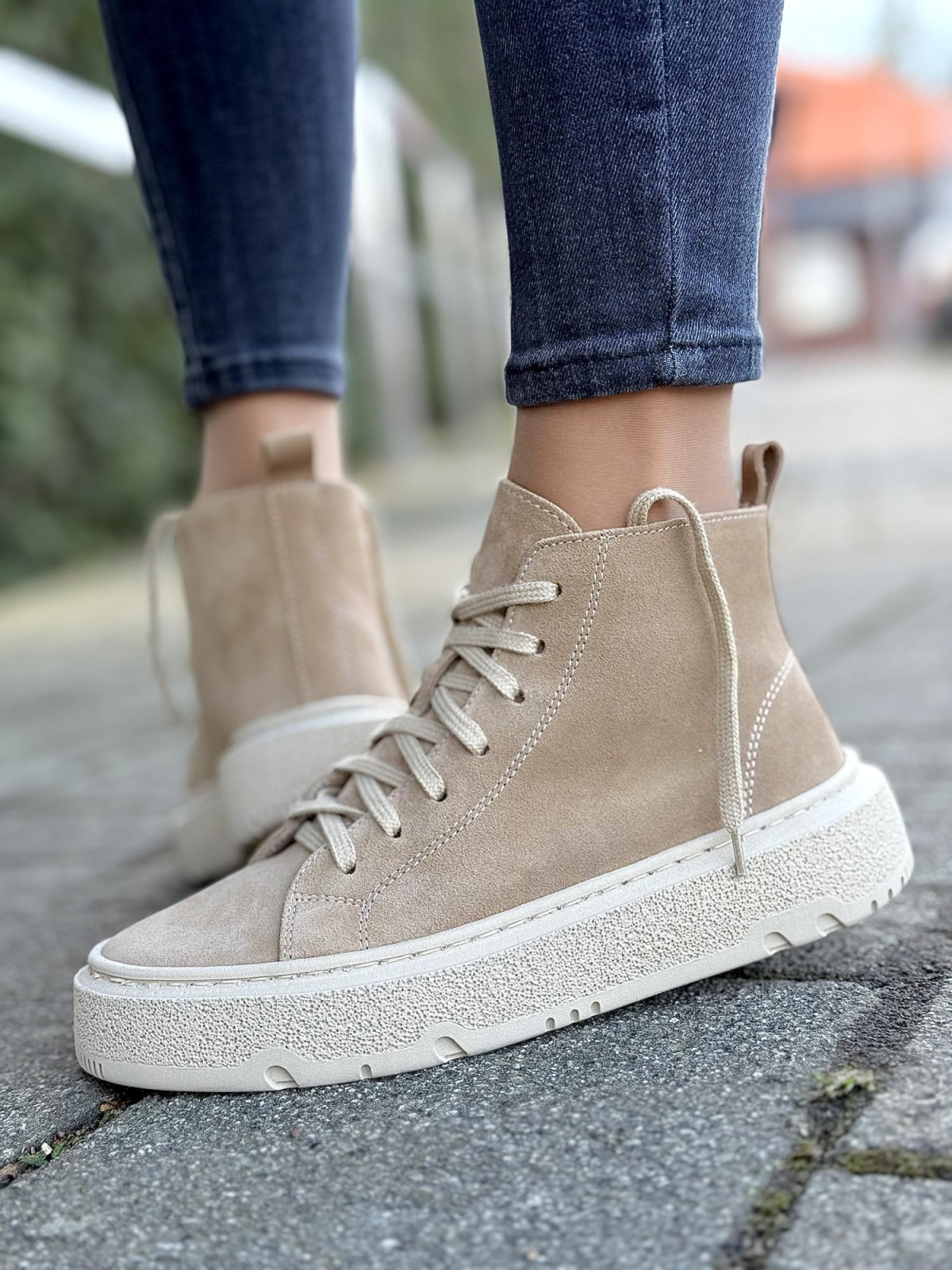 Sneakersy OLEKSY ze skóry Polskiej produkcji