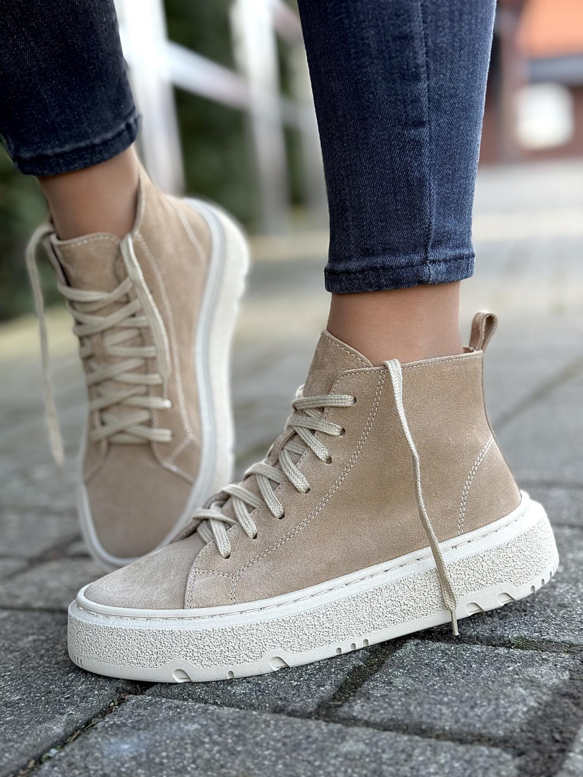 Sneakersy OLEKSY ze skóry Polskiej produkcji