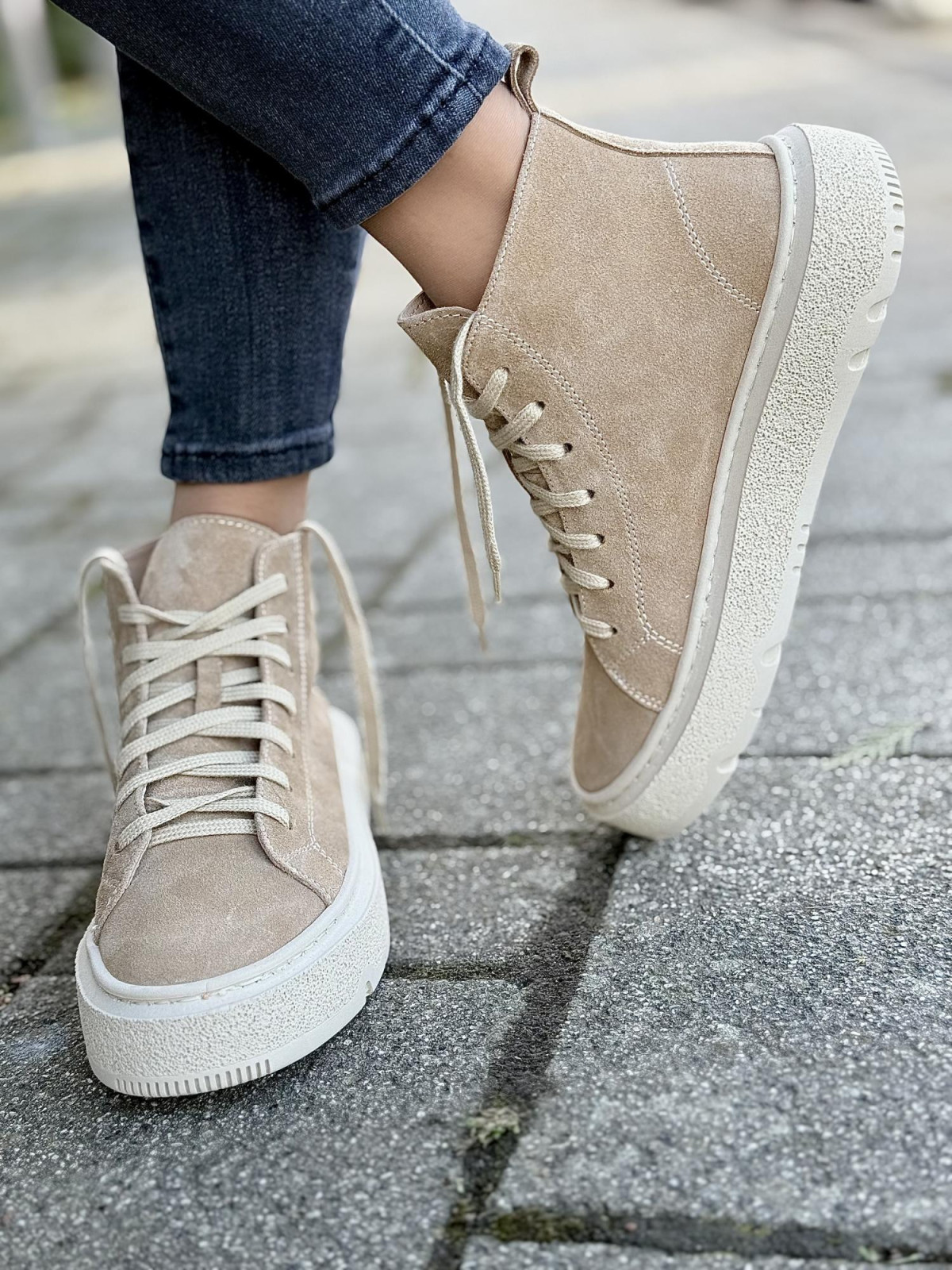 Sneakersy OLEKSY ze skóry Polskiej produkcji