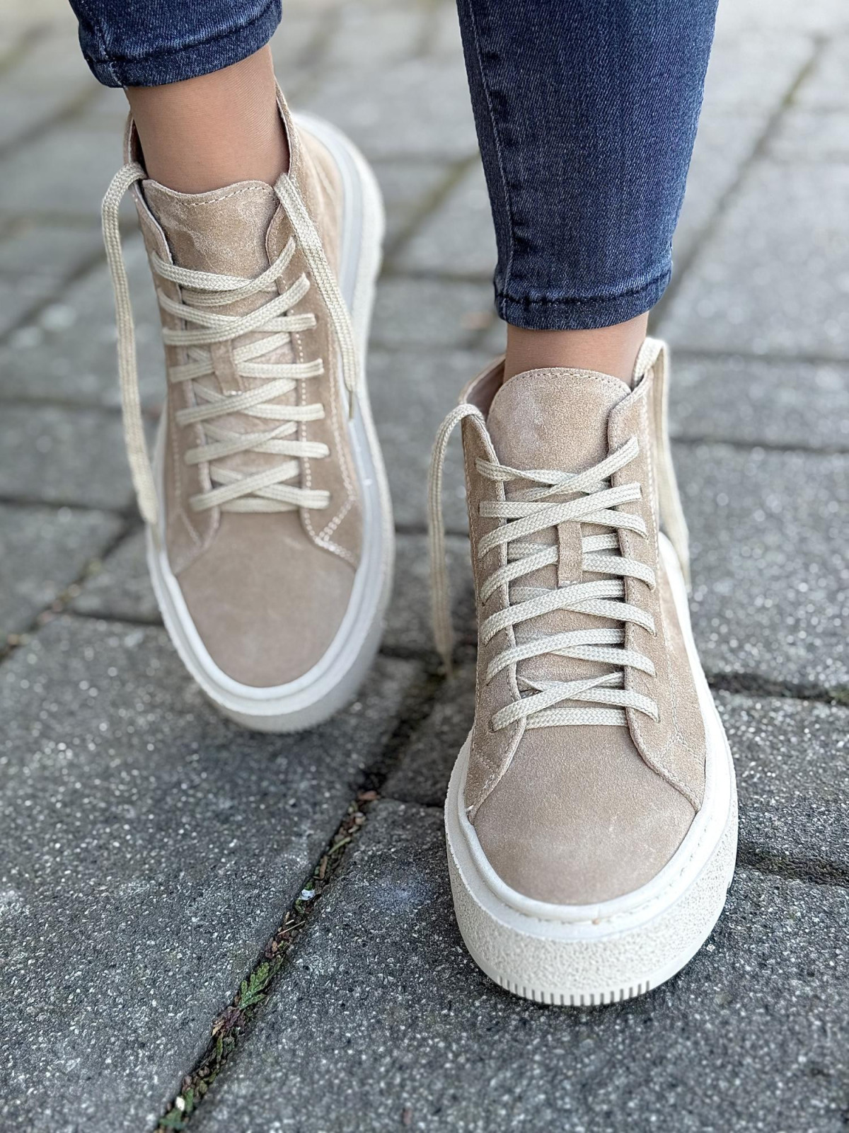 Sneakersy OLEKSY ze skóry Polskiej produkcji