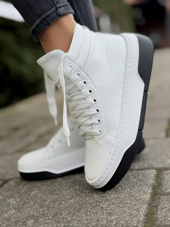 Sneakersy OLEKSY ze skóry Polskiej produkcji