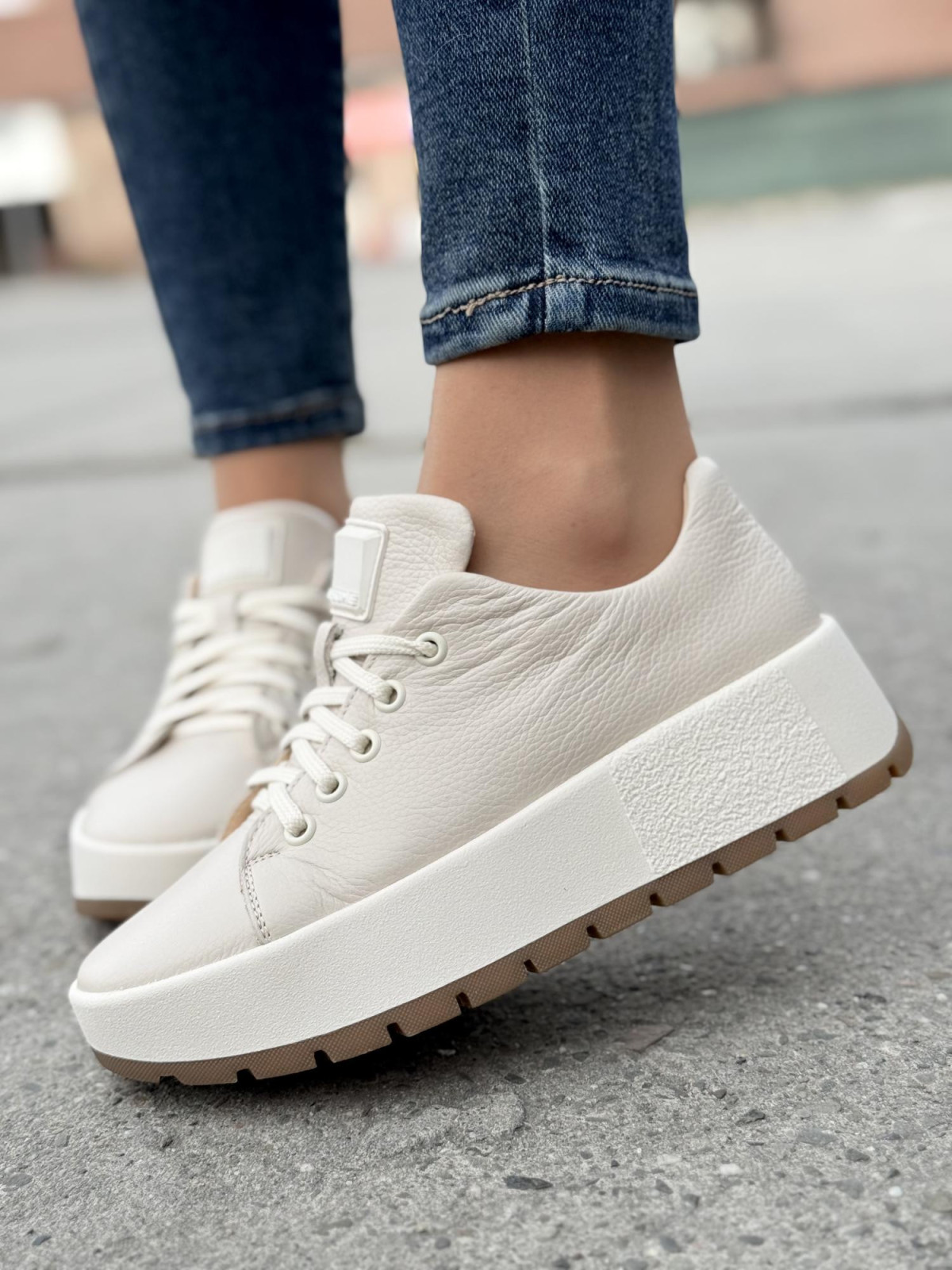 Sneakersy OLEKSY ze skóry Polskiej produkcji